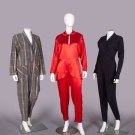 THREE NORMA KAMALI JUMPSUITS, USA, 1980-1990s