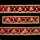 THREE GILT &amp; SILK VELVET VALANCES, SPAIN, c. 1700