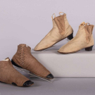 TWO PAIRS OF WOOL ADELAIDES, 1840-1860s