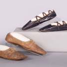 TWO PAIRS OF LEATHER STRAIGHTS, LATE 1830s