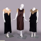 THREE SILK VELVET OR SATIN DRESSES, SAN FRANCISCO, MID 1920-EARLY 1930s