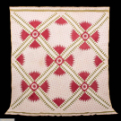 HAND SEWN NEW YORK BEAUTY QUILT, USA, 1840-1850s