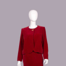 YSL RUNWAY SILK VELVETEEN SKIRT SUIT, PARIS, A/W 1993