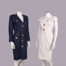 YSL &amp; VALENTINO LINEN OR COTTON DAY DRESSES, PARIS &amp; ITALY, 1987 &amp; 2000s