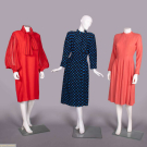 THREE PAULINE TRIGERE SILK OR LINEN DRESSES, USA, 1970-1980s