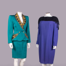 BOB MACKIE DAY DRESS &amp; SKIRT SUIT, USA, 1980s