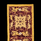 CISELE SILK VELVET &amp; GILT PANEL OR COVER, 18TH C