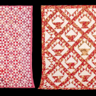 TWO RED &amp; WHITE QUILTS, USA, 1870-1910