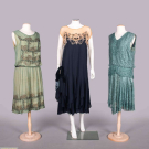 THREE BEADED &amp; EMBROIDERED PARTY DRESSES, 1920s