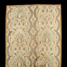 SILK &amp; SILVER BROCADED WALL PANEL, 19TH C