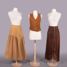 SPORTING SKIRT, SUEDE VEST &amp; SKIRT, USA, LATE 1910-1970s