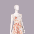 VALENTINO HAND PAINTED SILK CHIFFON MINI DRESS, ITALY, 2000s