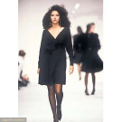 YSL DOCUMENTED DEADSTOCK RUNWAY DRESS, PARIS, A/W 1990