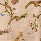 EXCEPTIONAL SILK &amp; GILT EMBROIDERED PORTIERE, c. 1700