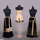 CRINOLINE CAGES &amp; CORSET, LATE 1870-1880s &amp; 1900s
