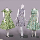 PRINTED DAY &amp; PARTY DRESSES, 1950s