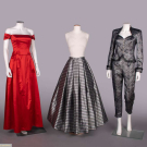 TWO SILK EVENING ENSEMBLES, USA, 1980s