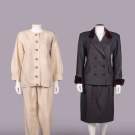 TWO YSL LINEN OR WOOL SUITS, PARIS, 1970s &amp; 1990s