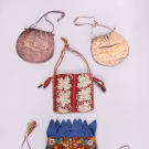 SIX EMBROIDERED OR LAME PURSES, 1870-1910’s