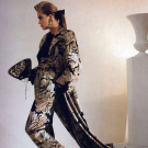  BILL BLASS FOUR PIECE SILK &amp; WOOL ENSEMBLE, USA, 1985