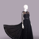 BILL BLASS TULLE &amp; SILK EVENING GOWN, USA, 1970s