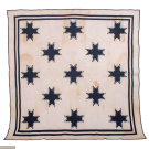 FEATHERED STAR QUILT, OHIO, 1860-1880