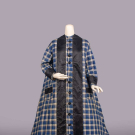 PLAID WOOL WRAPPER, 1860s