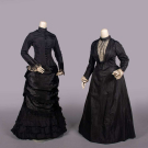 TWO MOURNING DRESSES, EARLY 1880s &amp; c. 1904