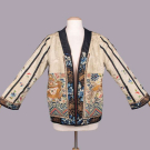 DRAGON EMBROIDERED MADARIN SKIRT JACKET, ORIGINALLY c. 1900