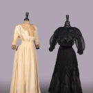 SILK CREPE OR TULLE PARTY DRESSES, 1900-1908