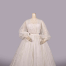 COTTON MULL LINGERIE GOWN, LATE 1860s