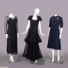 THREE DINNER OR EVENING DRESSES, 1930-1940s
