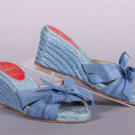  LOUBOUTIN ESPADRILLE WEDGE SANDALS, PARIS