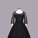  DIOR LABELED LACE PARTY DRESS, 1950s
