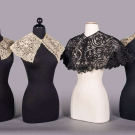 FOUR LACE COLLARS, 1850 - 1900