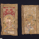 PAIR OF EMBROIDERED ORPHREY FRAGMENTS, SPAIN, C. 1550