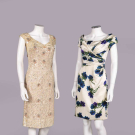TWO DESIGNER COCKTAIL DRESSES, C. 1960