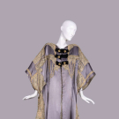 HEAVILY EMBELLISHED LAVENDER EVENING COAT, BROOKLYN, 1910