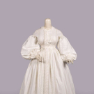 BRODERIE ANGLAISE COTTON WRAPPER,  c. 1835