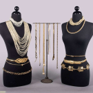 GENEROUS LOT OF COSTUME JEWELRY &amp; BELTS, USA