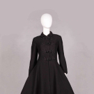  YVES SAINT LAURENT PRINCESS COAT, PARIS, 1980S
