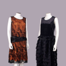 TWO SILK PARTY DRESSES, 1923-1926