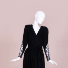 GLAMOROUS VELVET &amp; LACE GOWN, 1980s
