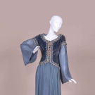 VELVET &amp; BEADED CHIFFON FANCY DRESS COSTUME, C. 1930