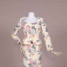 EMANUEL UNGARO HYDRANGEA PRINT SKIRT SUIT, 1990s