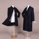 TWO EMBELLISHED BLACK JACKETS, 1920s