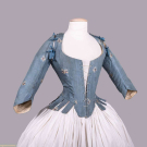 SILK BROCADE STAYS, FRANCE OR ITALY, 1780-1790, EX-FORTUNY COLLECTION