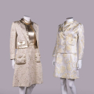TWO METALLIC EVENING ENSEMBLES, LATE 1960s