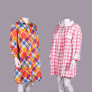 GEOFFREY BEENE &amp; COURREGES COTTON DAY DRESSES, C. 1970 &amp; SPRING 1992