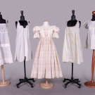 FOUR COTTON OR LINEN BOUDOIR GARMENTS &amp; GIRLS’ DRESS, 1900s - 1910s